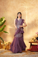 Draped Sarees Skirt Chinon Imported
