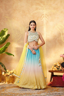 Ombre Sequin Lehenga Choli