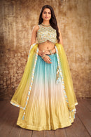Ombre Sequin Lehenga Choli